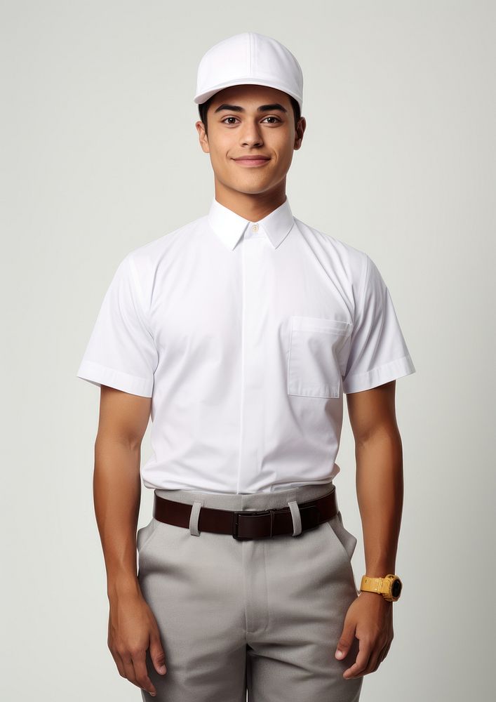 Latino men wearing white chef uniform portrait shirt adult.