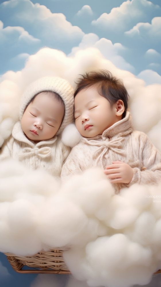  Sleeping photography portrait newborn. AI generated Image by rawpixel.