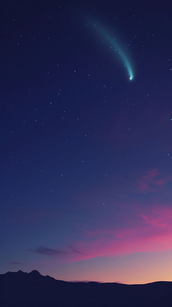  Comet space astronomy outdoors. AI generated Image by rawpixel.