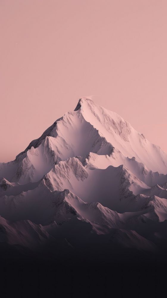  Snow mountain outdoors nature stratovolcano. AI generated Image by rawpixel.
