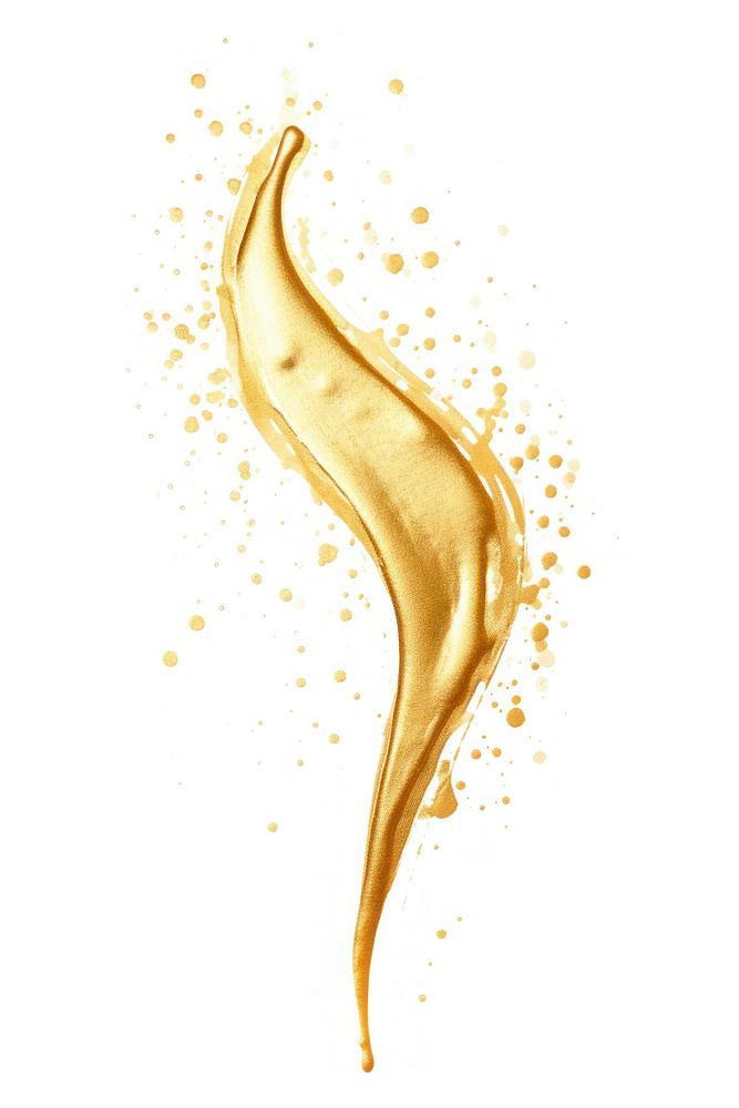 Champagne gold ink white background. AI generated Image by rawpixel.