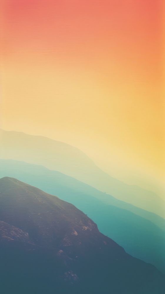 Photography rainbow with hillside landscape nature mountain outdoors.