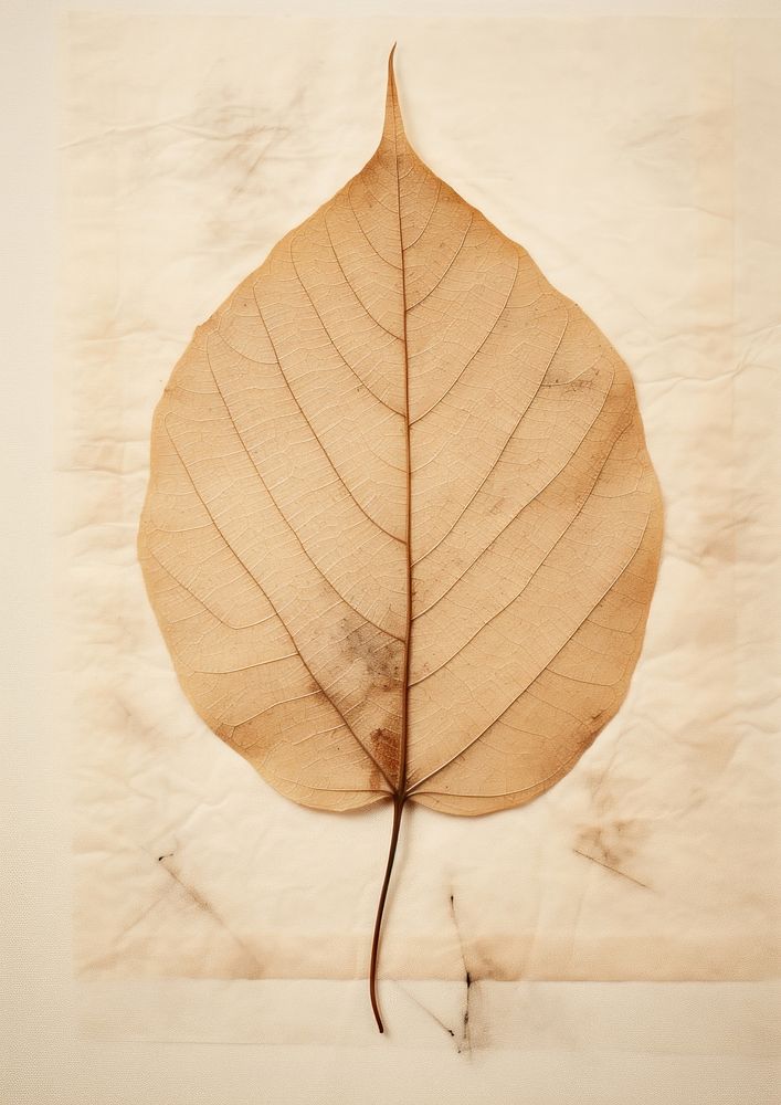Real Pressed a minimal vibrant vintage leaf texture plant paper.
