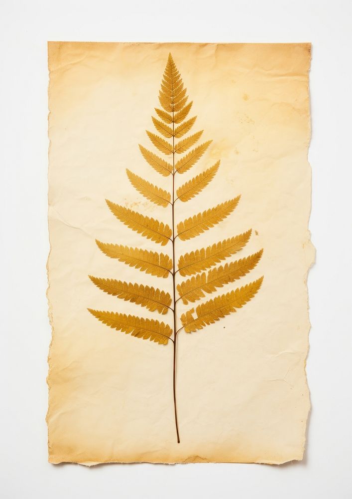Real Pressed a minimal vibrant fern leaf plant paper text.