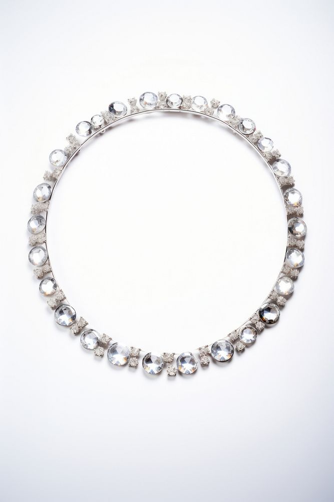 Design crystal circle necklace bracelet jewelry.