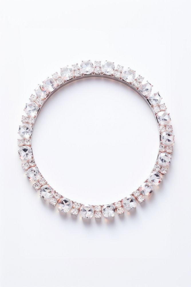 Minimal crystal circle bracelet gemstone jewelry.