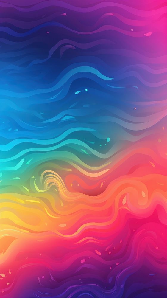 Rainbow with swirls backgrounds pattern purple.