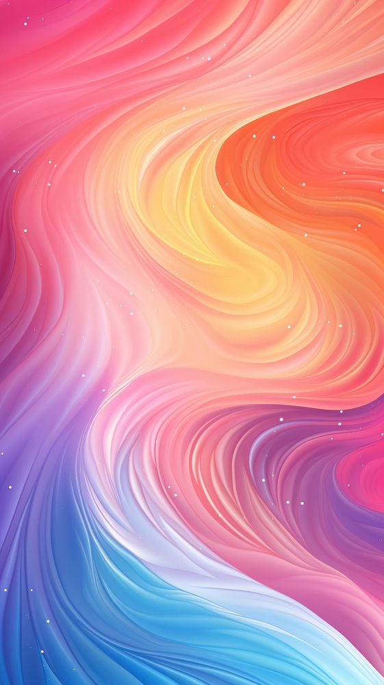 Rainbow with swirls backgrounds pattern pink.