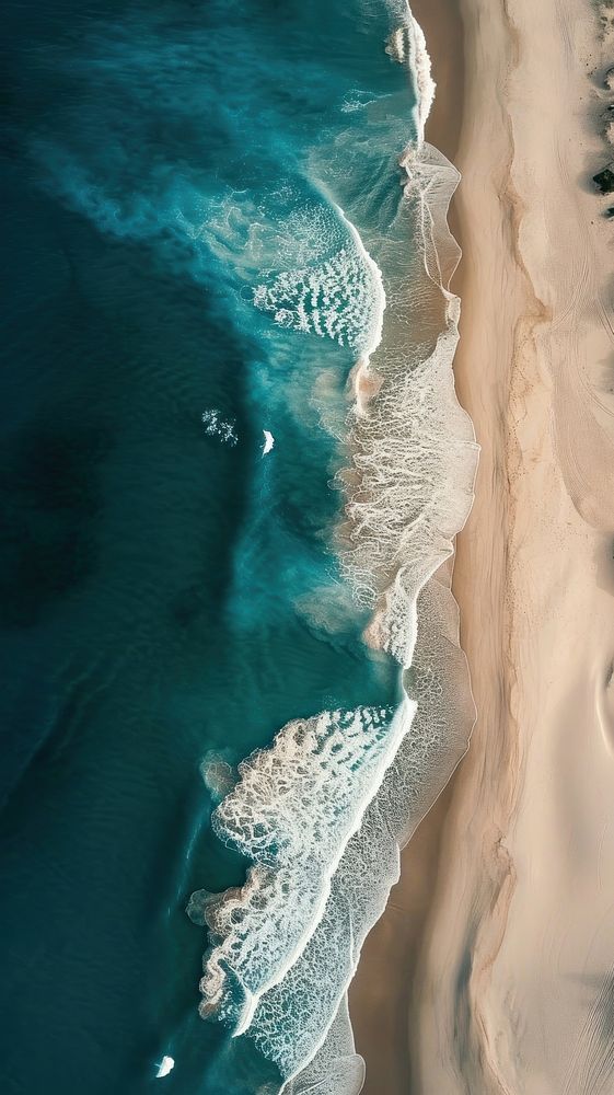 Aerial top down view of stunning dune landscape outdoors nature.