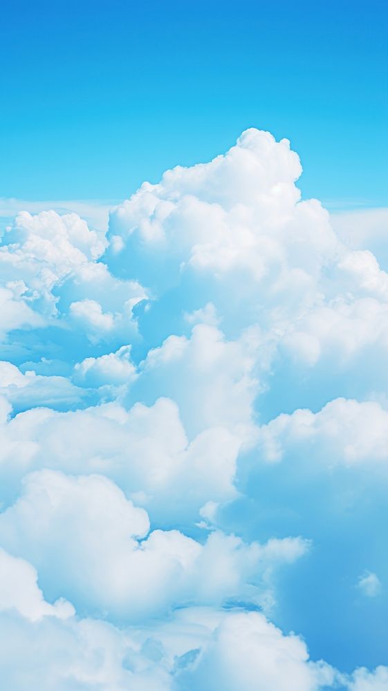  Aesthetic blue clouds outdoors nature sky. AI generated Image by rawpixel.