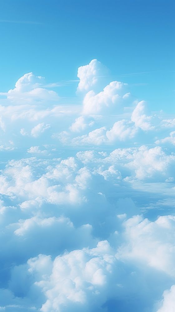  Aesthetic blue clouds outdoors nature sky. AI generated Image by rawpixel.