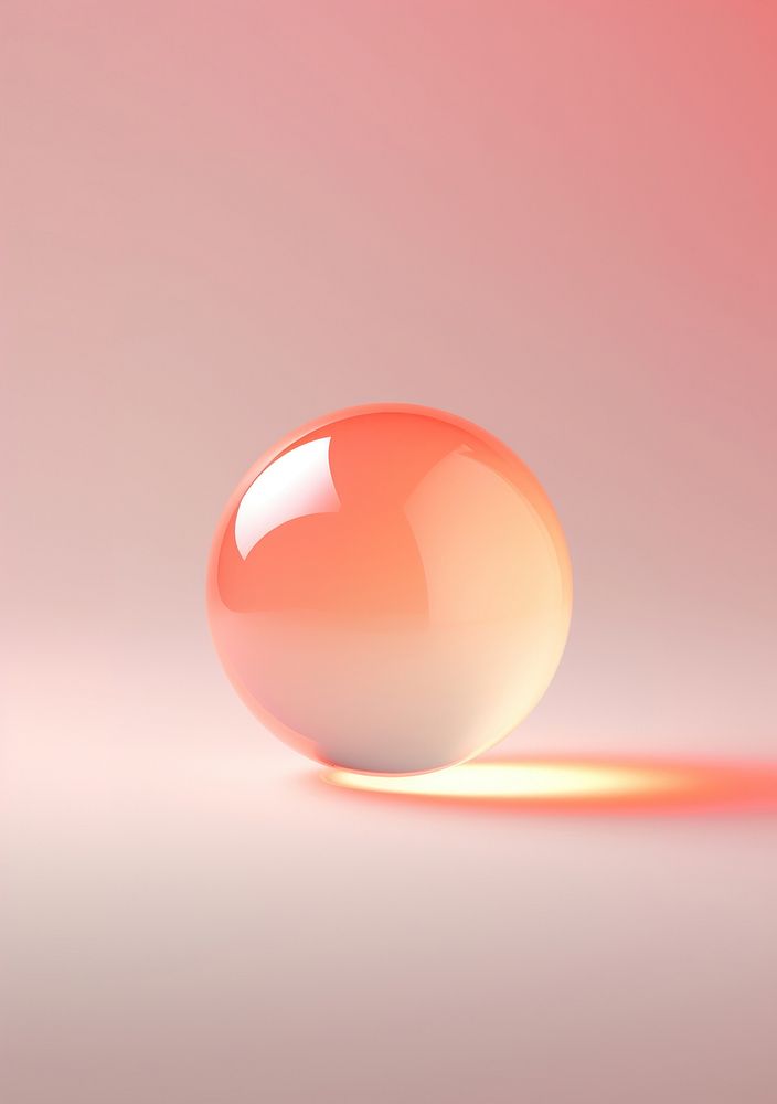 Luminous spheres lighting pink simplicity. AI generated Image by rawpixel.