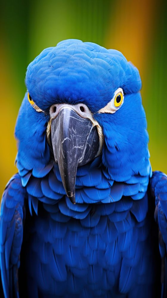  Blue Hyacinth macaw animal parrot beak. 