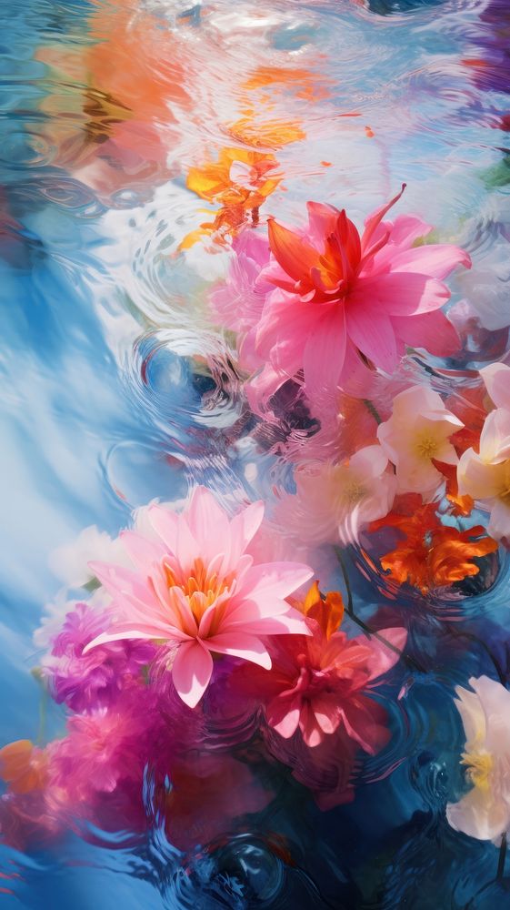 Floral plant abstract outdoors. AI generated Image by rawpixel.