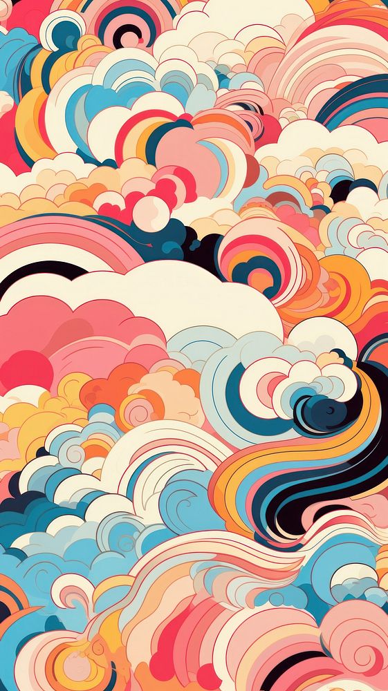  Abstract japanese art pattern backgrounds creativity. AI generated Image by rawpixel.