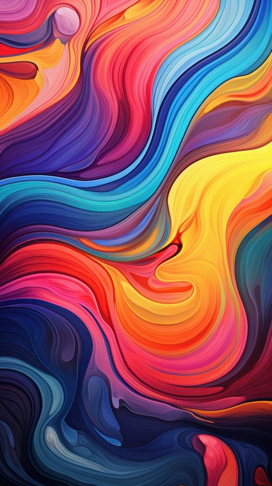  Abstract wallpaper painting pattern art. AI generated Image by rawpixel.