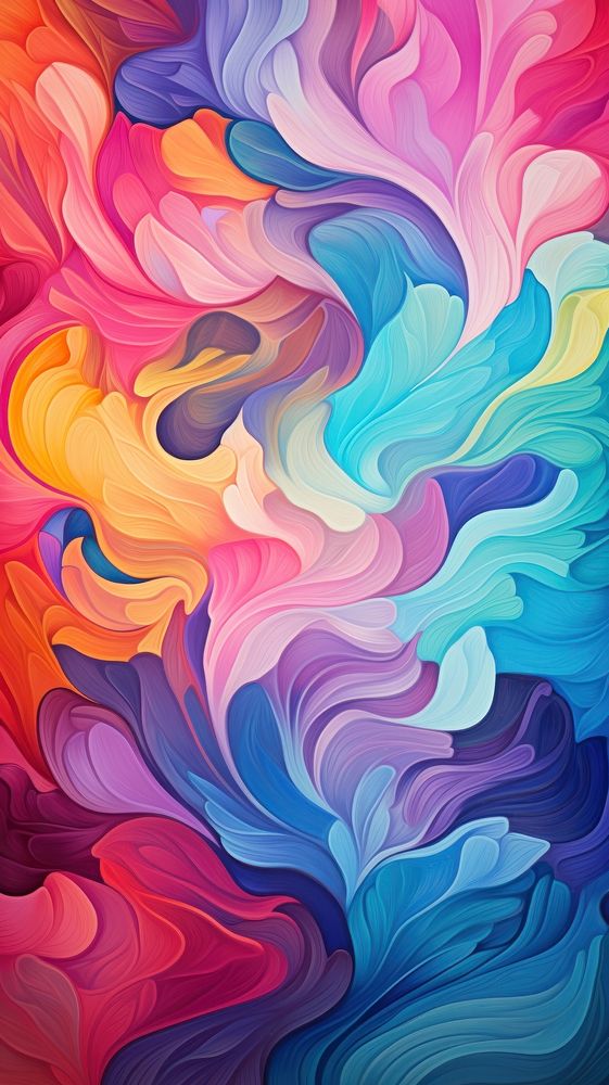  Abstract wallpaper painting pattern art. AI generated Image by rawpixel.