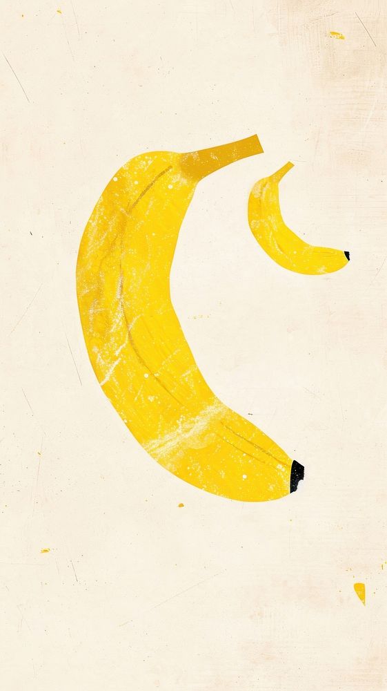 Cute banana illustration crescent produce circle.