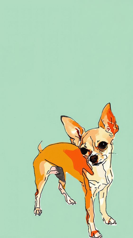 Cute chihuahua illustration animal mammal pet.