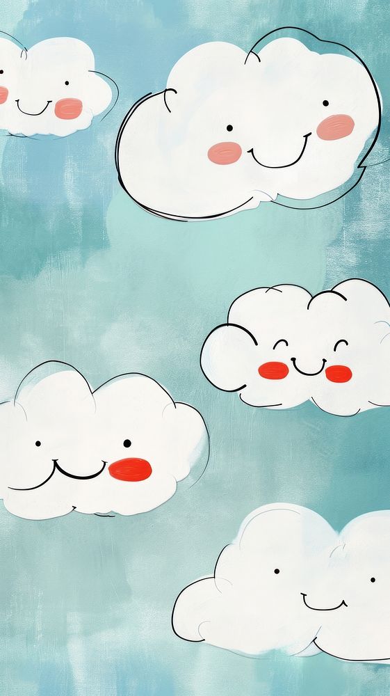 Cute cloud illustration backgrounds cartoon creativity.