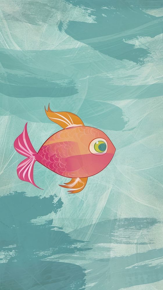 Cute fish illustration goldfish animal creativity.