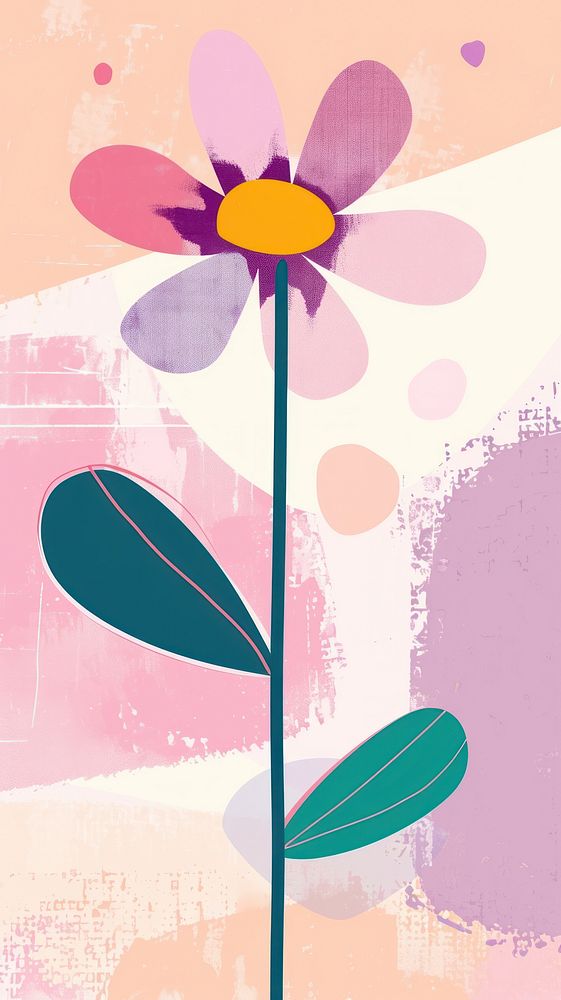 Cute flower illustration backgrounds pattern petal.