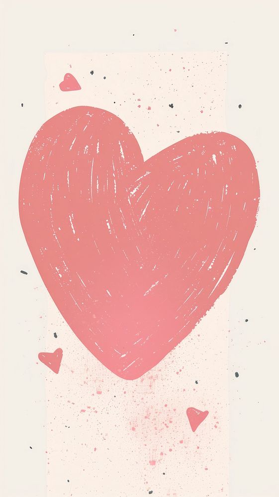 Cute heart illustration backgrounds creativity cartoon.