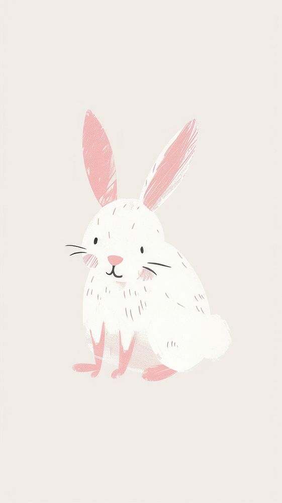 Cute rabbit illustration animal mammal nature.