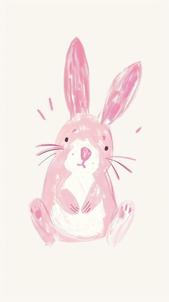 Cute rabbit illustration animal mammal representation.