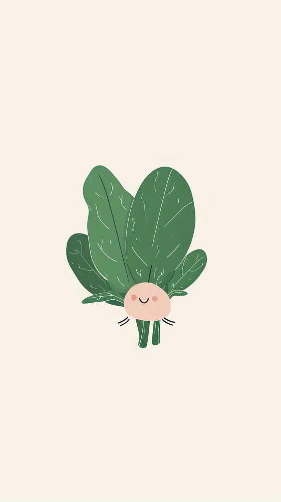 Cute spinach illustration vegetable plant creativity.