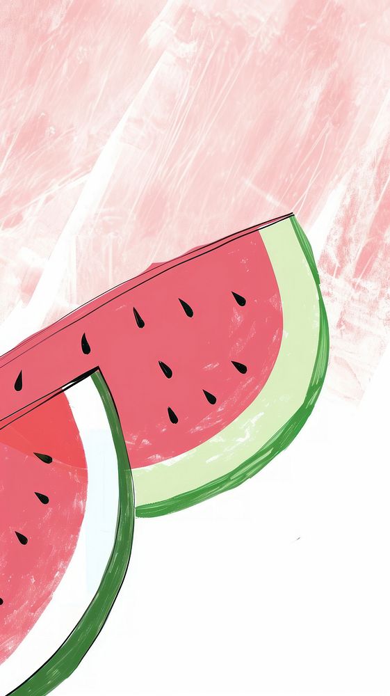 Cute watermelon illustration backgrounds fruit plant.