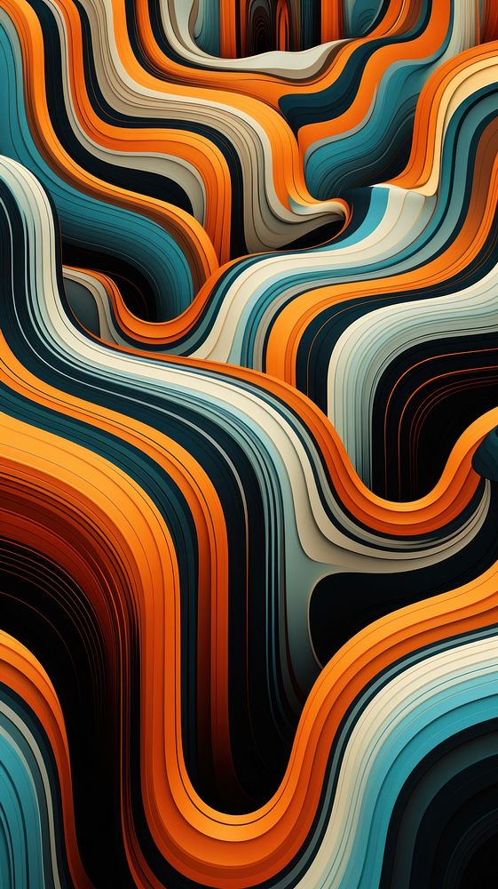  Illusion abstract wallpaper pattern art backgrounds. AI generated Image by rawpixel.