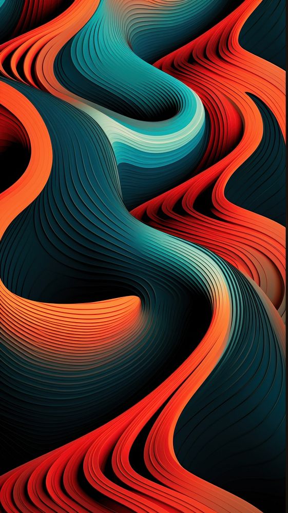  Illusion abstract wallpaper pattern art backgrounds. AI generated Image by rawpixel.
