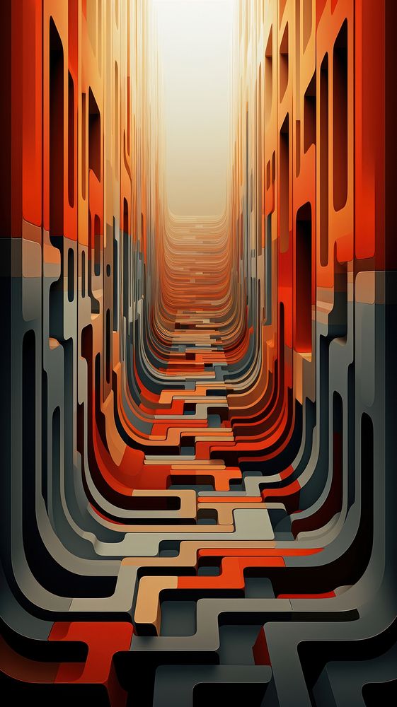 Illusion abstract wallpaper architecture transportation backgrounds. AI generated Image by rawpixel.