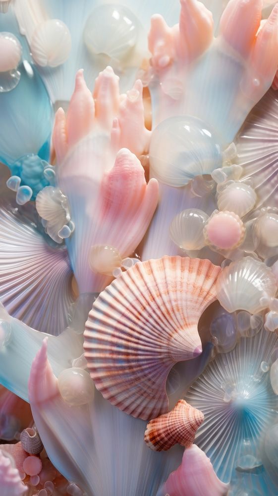 Shells and seashells backgrounds marine | Free Photo - rawpixel