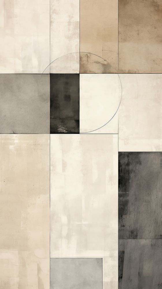 Minimal simple grey and beige wall art architecture.