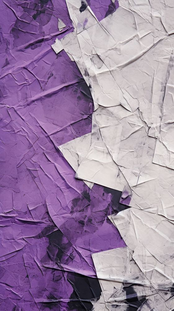Minimal simple grey and purple paper abstract art.