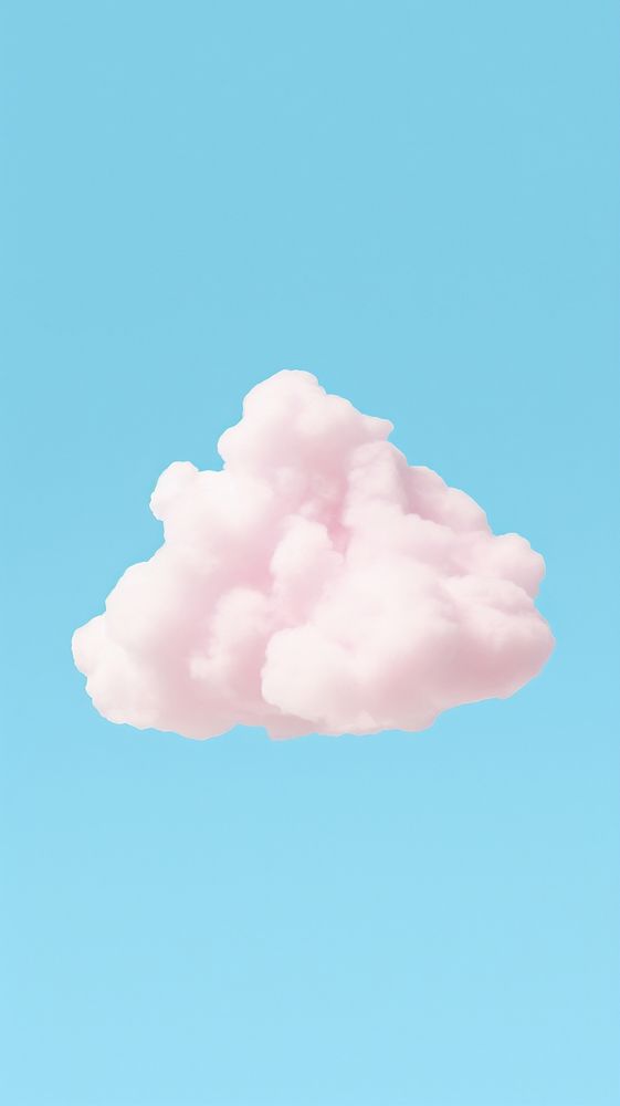 Minimal simple isolated cloud outdoors nature sky.