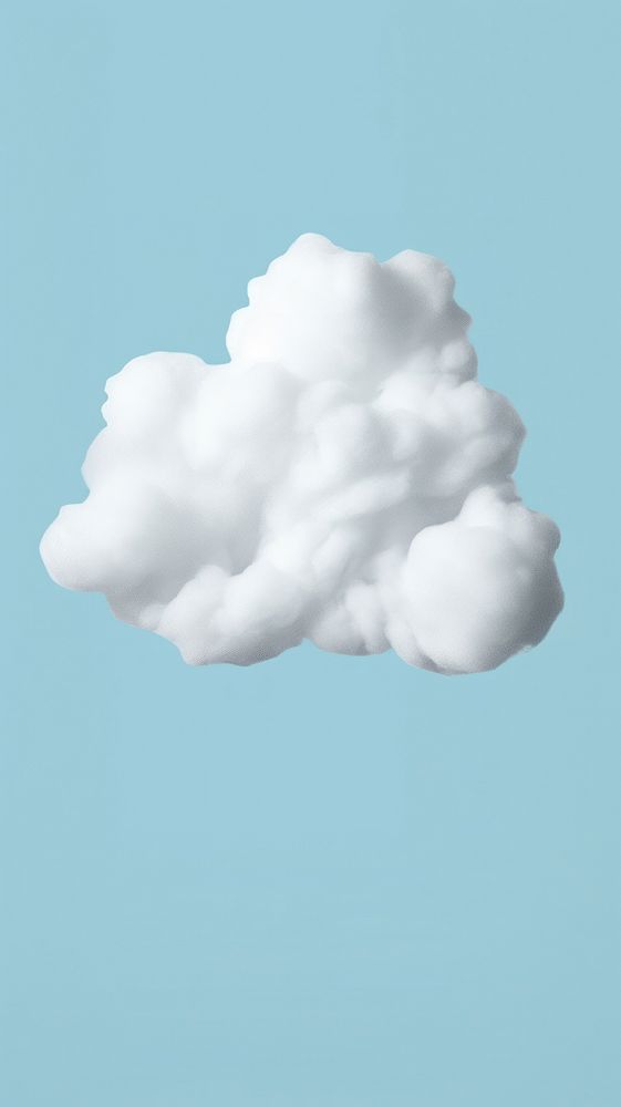 Minimal simple isolated cloud nature sky outdoors.