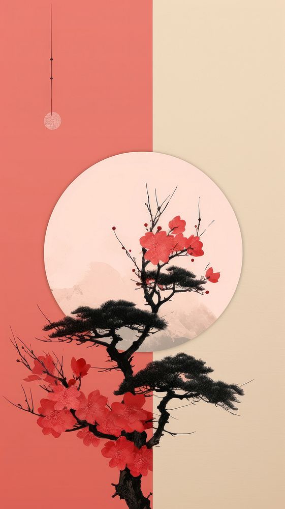 Minimal simple oriental art plant | Premium Photo Illustration - rawpixel