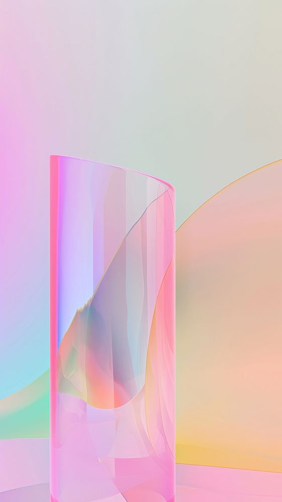 Gradient glass abstract rainbow.