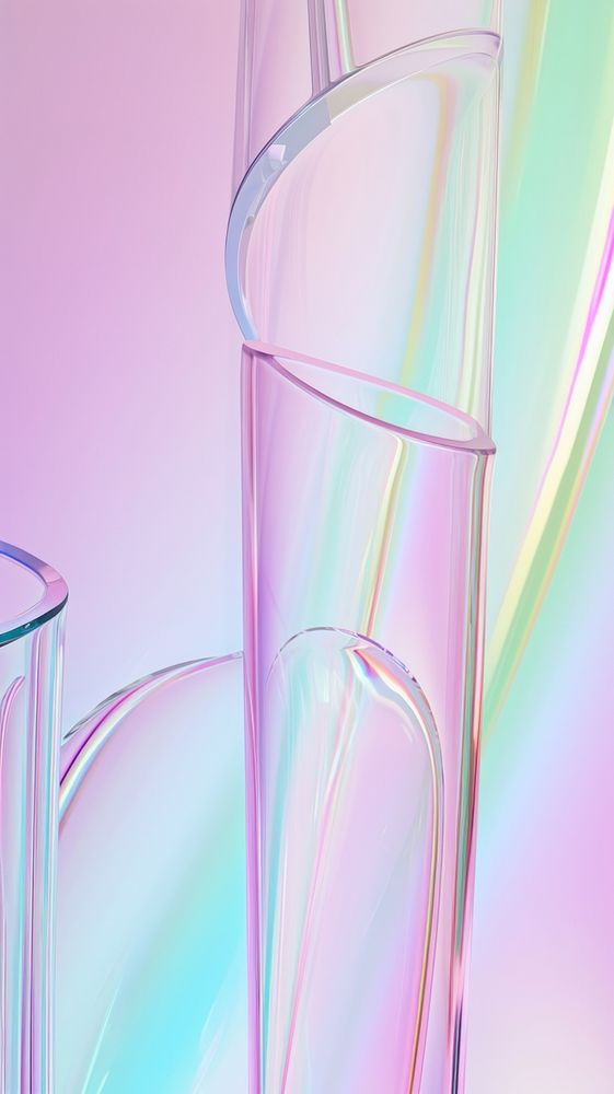 Rainbow glass backgrounds biotechnology.