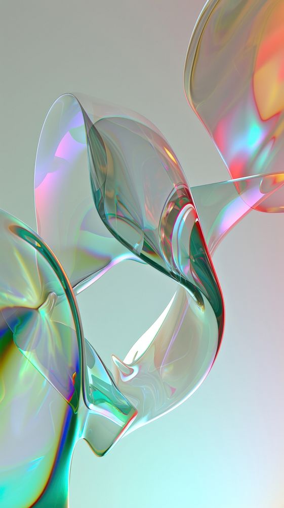 Transparent sculpture glass backgrounds graphics.