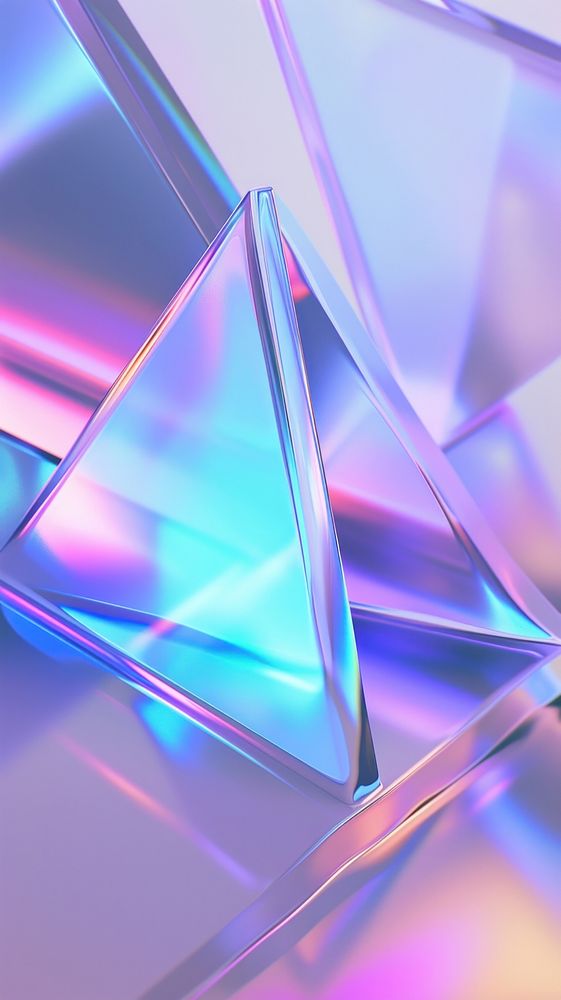 Triangle backgrounds crystal shape.