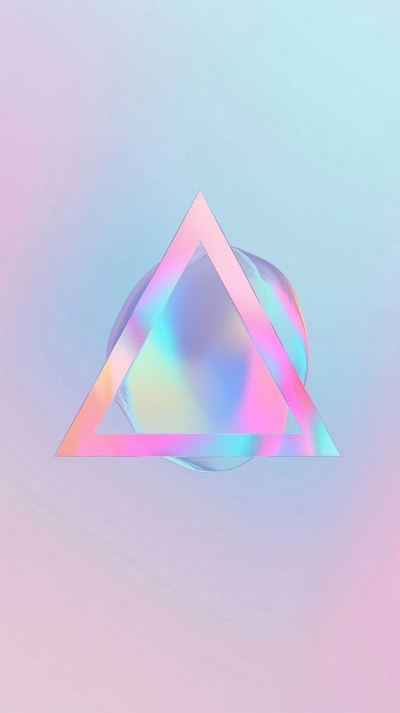 Triangle shape abstract rainbow.