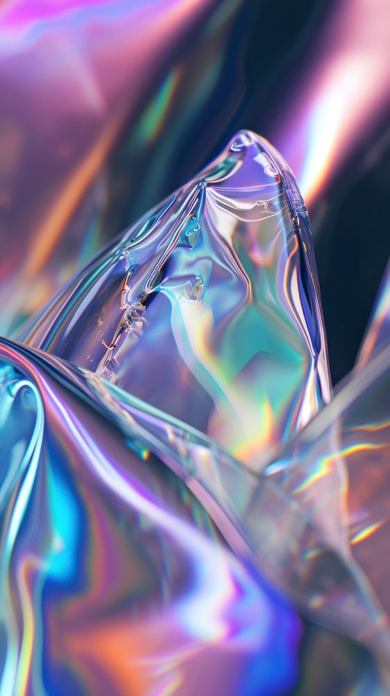 Wrinkles backgrounds crystal glass.