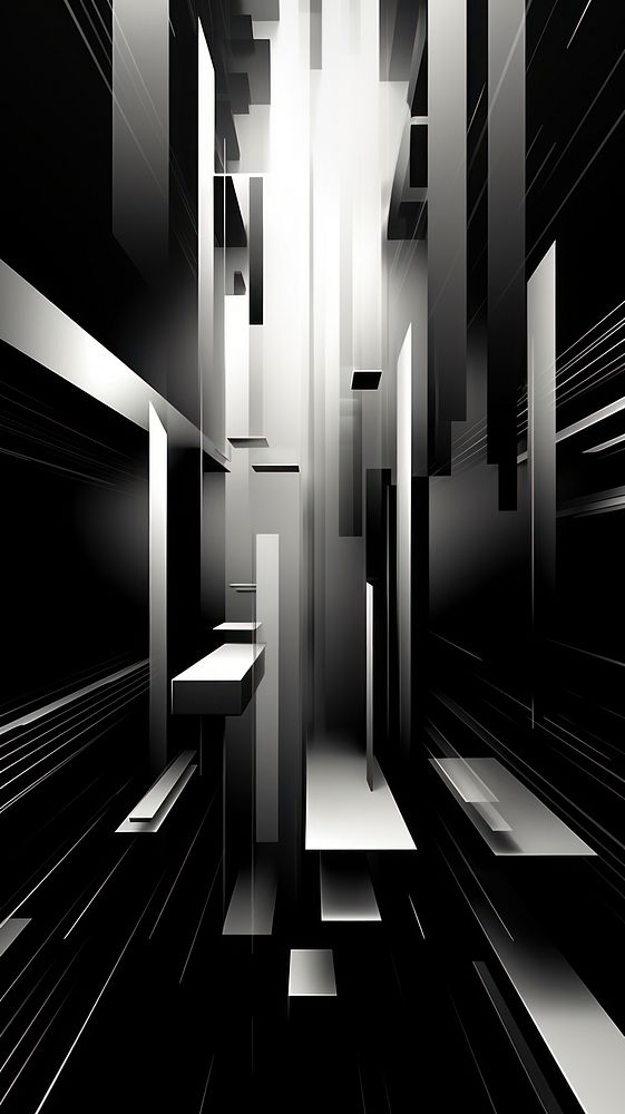  Monochrome abstract wallpaper architecture building backgrounds. AI generated Image by rawpixel.