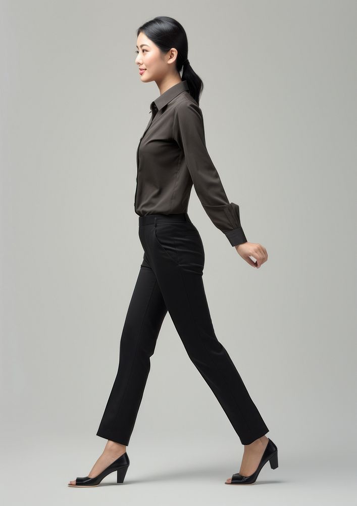 A chinese businesswoman footwear walking sleeve. AI generated Image by rawpixel.