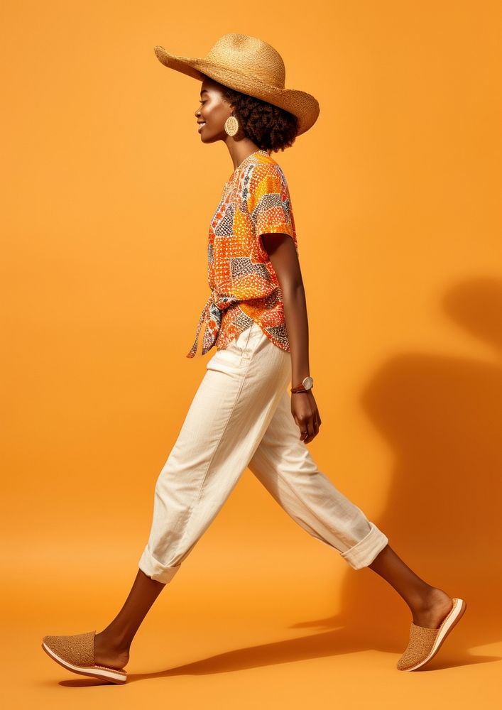 An african woman in summer attire person adult human. AI generated Image by rawpixel.