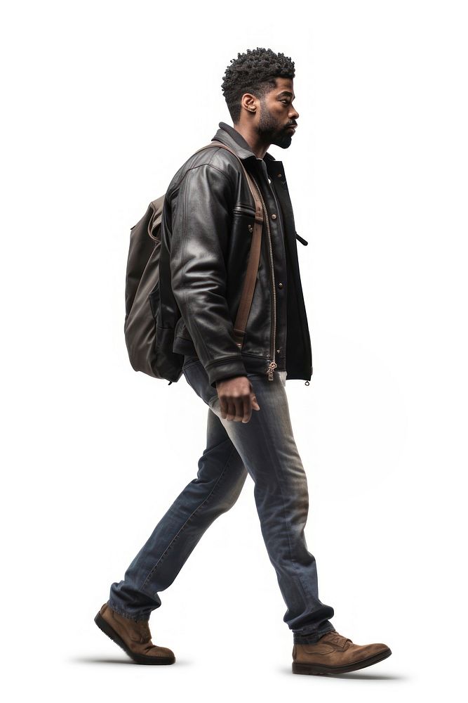 Man walking jacket adult.